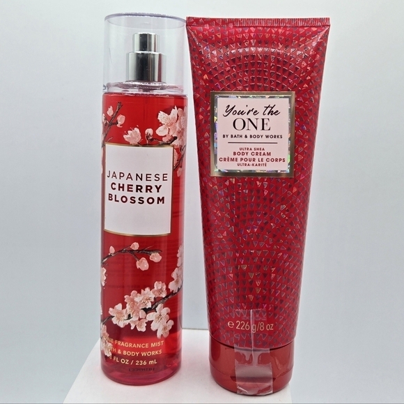 Bath & Body Works Japanese Cherry Blossom FFM & You're the one Body Cream Bundle - Picture 3 of 4